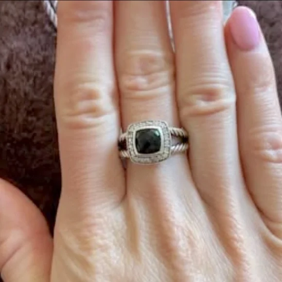 🖤David Yurman•Petite Black Onyx Ring🖤 - Picture 5 of 6